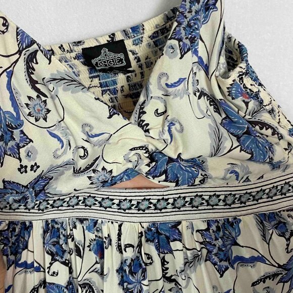 ANGIE Boho Floral Womens Sleeveless Flowy Maxi Dress with Cutout Size XL - Picture 5 of 6